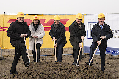 ground breaking ceremnony at DHL