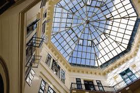 glass dome in a building