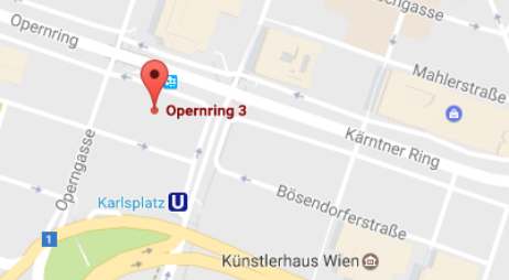 Google Maps Opernring 3, 1010 Wien